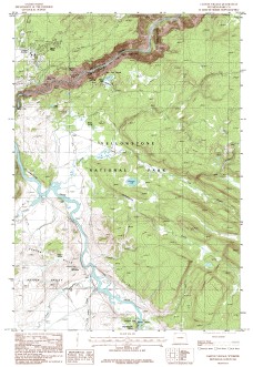 USGS Canyon Village, WY 1:24,000 Map
