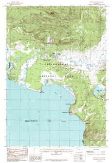 USGS Lake butte, WY 1:24,000 Map