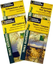 National Geographic Topographical Maps of Yellowstone