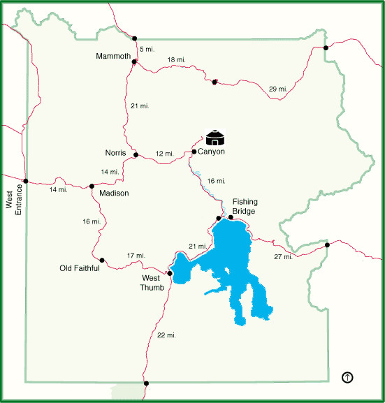 Yellowstone Winter Map