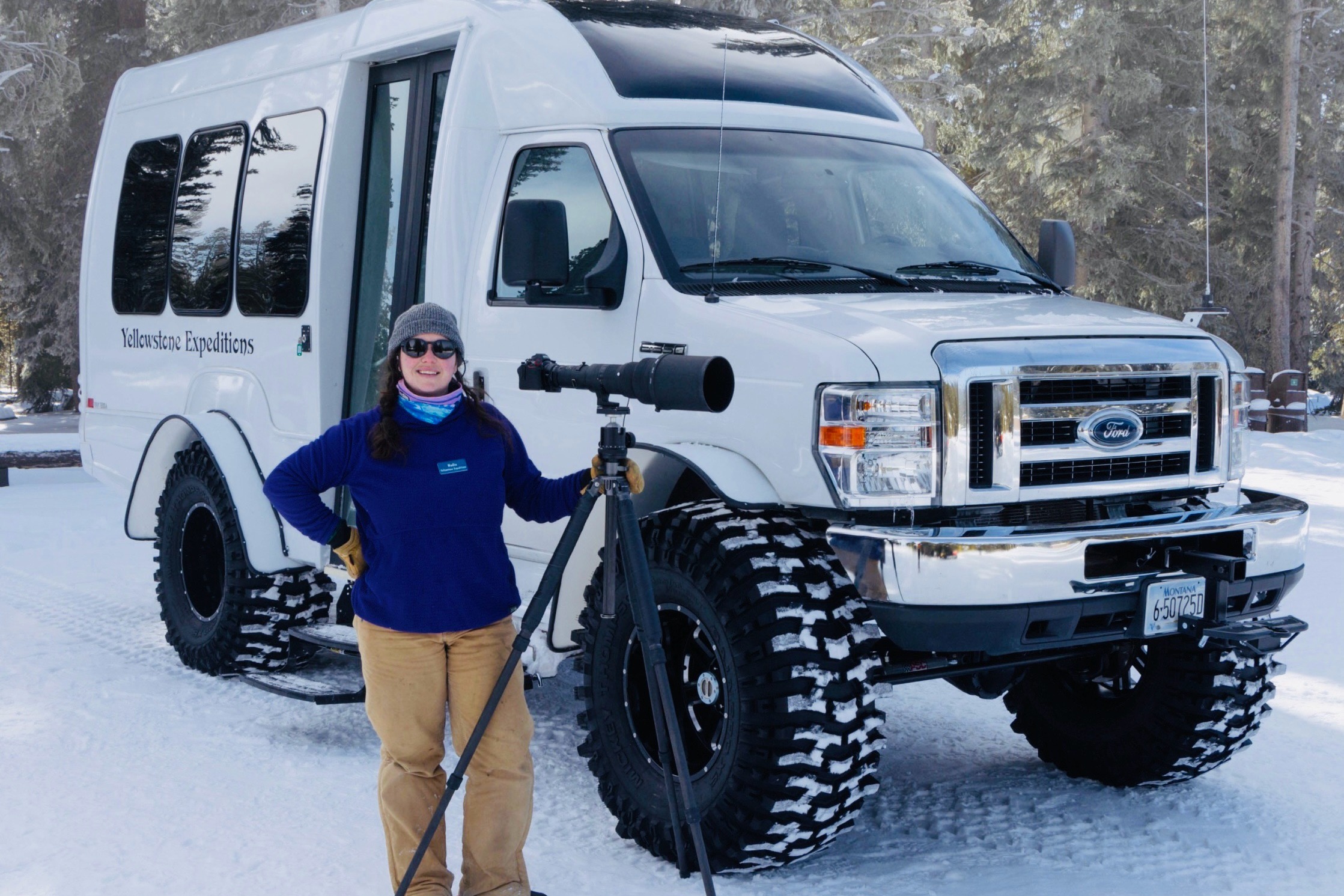 One of our Low Pressure Tire Snowcoaches